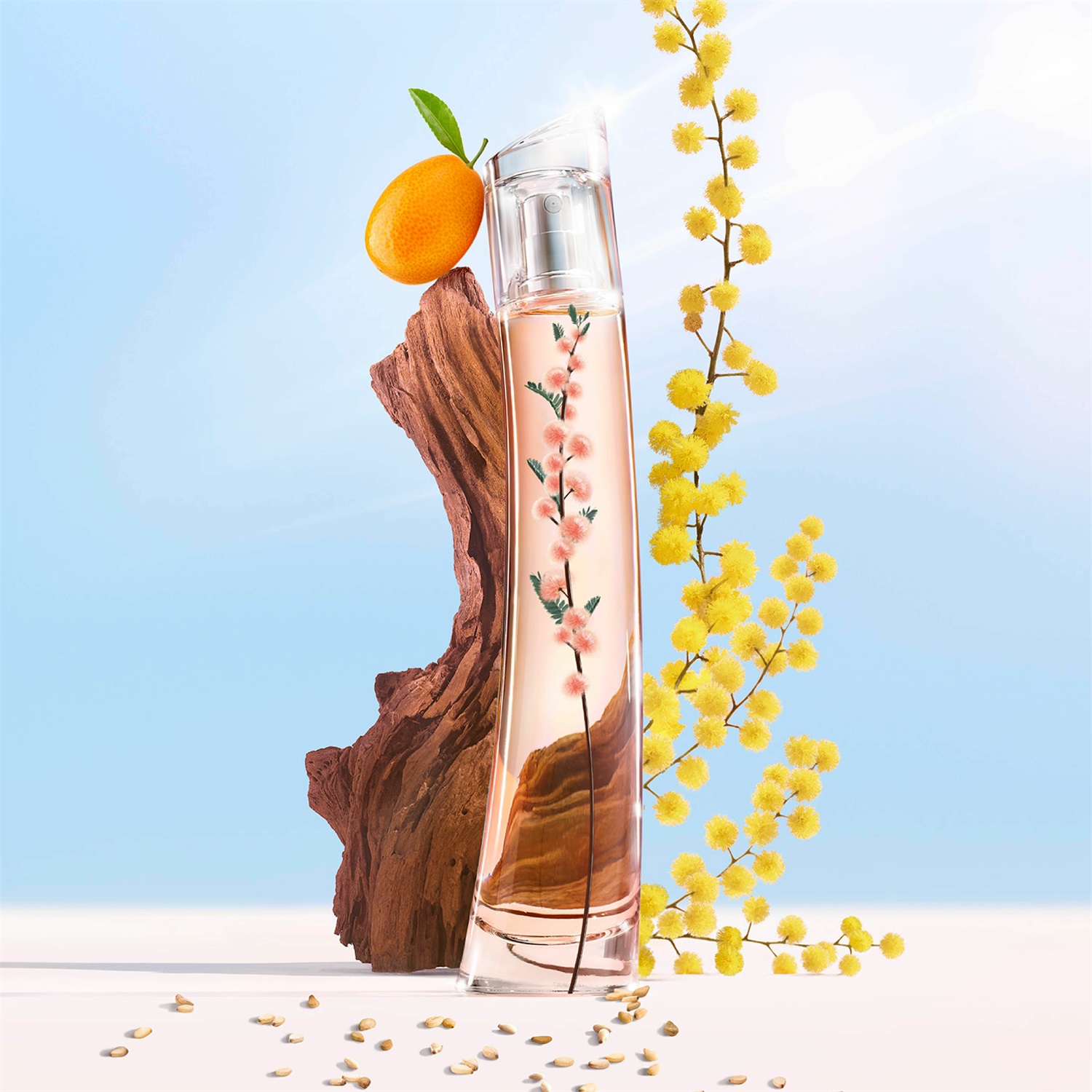 Kenzo Flower Ikebana Mimosa Eau de Parfum 75 ml - Fragranza Floreale Legnosa per Donna