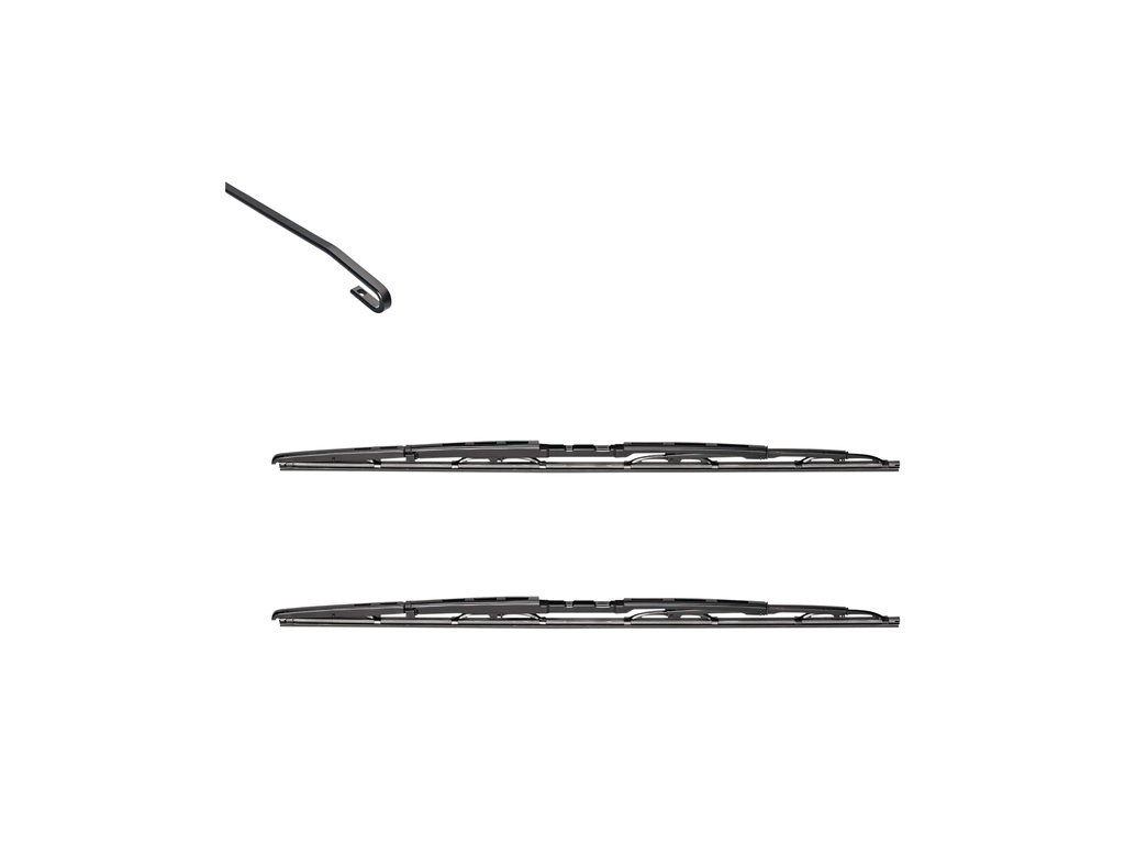 VALEO Silencio VM211 Kit di Spazzole Tergicristallo Convenzionali 550mm - Confezione da 2 per Tutte le Stagioni