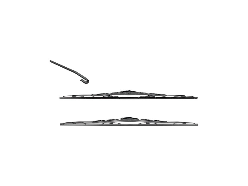 Valeo Silencio VM213 Spazzole Tergicristallo Convenzionali 600mm - Confezione da 2 per Tutte le Stagioni