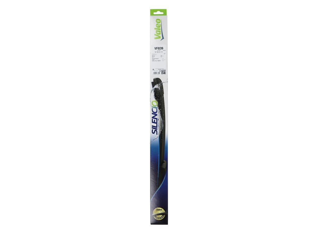 VALEO Silencio Xtrm VF839 Spazzole Tergicristallo Anteriori 650mm/380mm - Confezione da 2, Flat Blade, Alta Efficienza