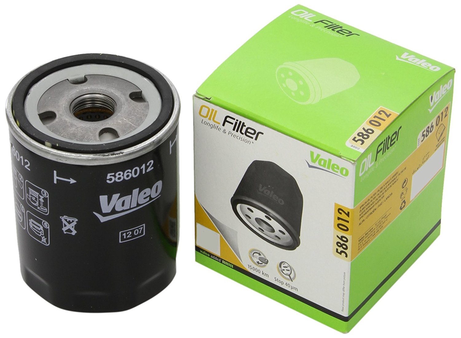 VALEO Filtro Olio 586012 - Elevata Filtrazione, Durevolezza e Facile Applicazione, Compatibile con ALFA ROMEO, CITROËN, FIAT, LANCIA, PEUGEOT