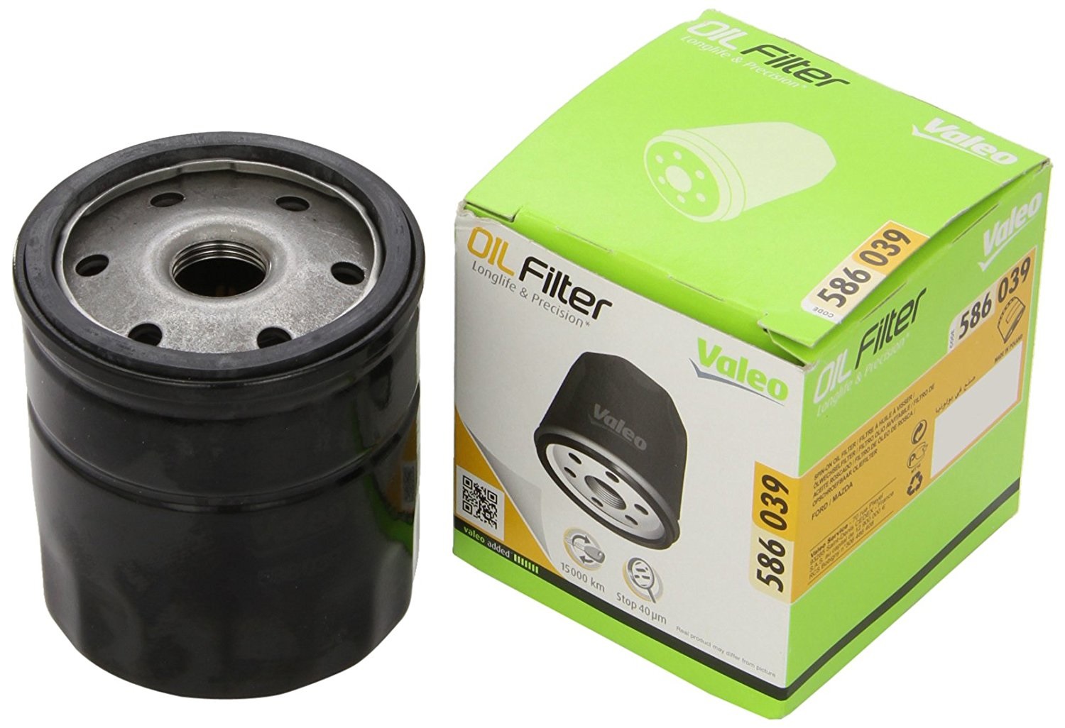 VALEO Filtro Olio 586039 - Elevata Filtrazione, Durevolezza, Facile Applicazione, Compatibile con Alfa Romeo, Fiat, Ford e Altri