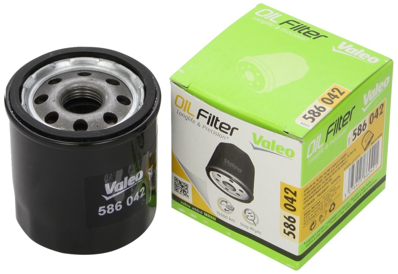 VALEO Filtro Olio 586042 - Elevata Filtrazione, Durevolezza e Facile Applicazione, Dimensioni 76mm x 70mm