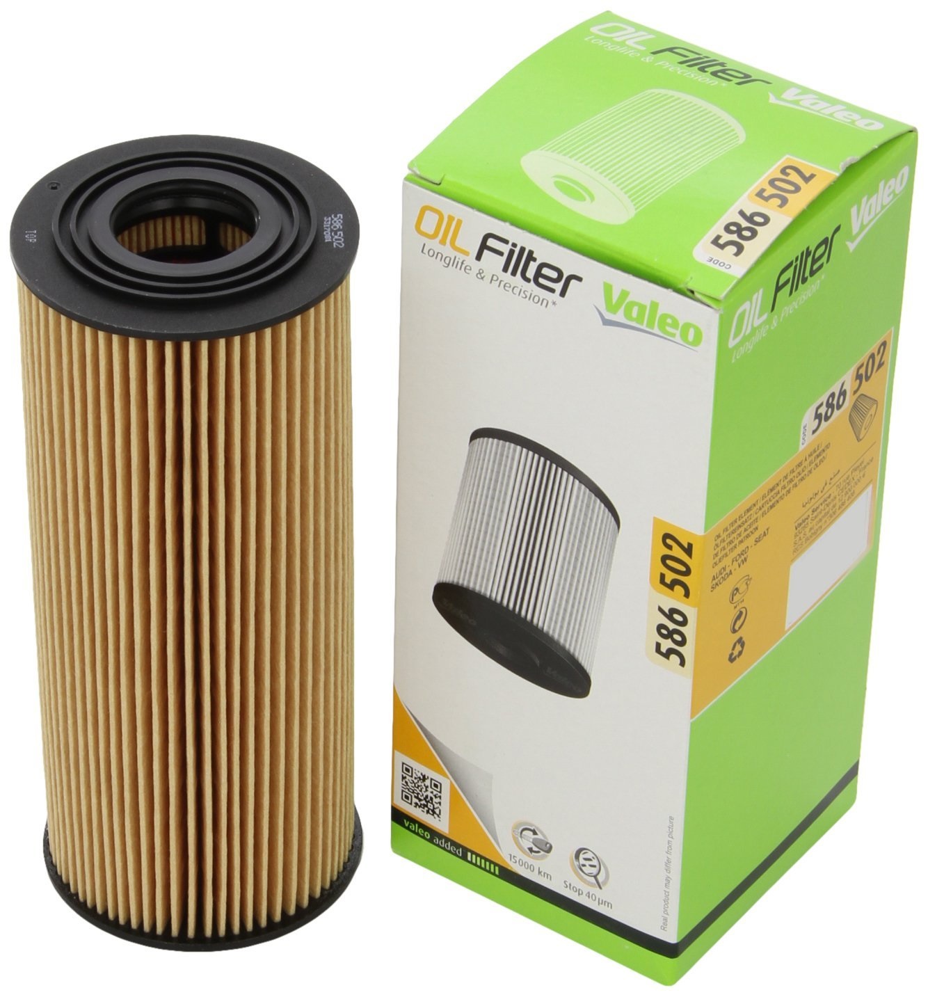 Valeo Filtro Olio 586502 - Elevata Filtrazione, Durevolezza e Facile Applicazione (156mm x 65mm)