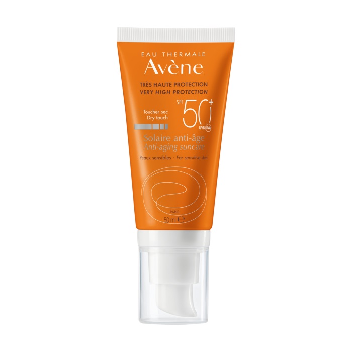 Avene Crema Solare Anti-Età SPF 50 50 ml - Protezione UVA e UVB per Pelli Sensibili, Idratante e Resistente all'Acqua