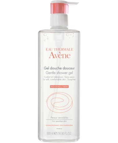 Avène Gel Doccia Delicato 500 ml - Senza Sapone, pH Fisiologico, Deterge Delicatamente la Pelle Sensibile