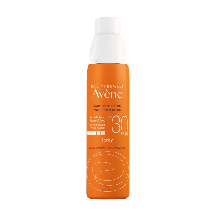 Avene Spray Solare SPF 30 - Alta Protezione per Pelle Sensibile del Viso e del Corpo - 200 ml