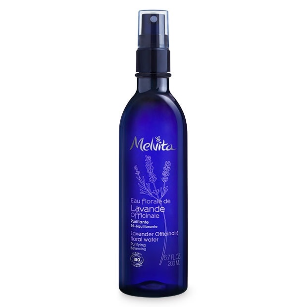 Melvita Acqua floreale di lavanda biologica Spray 200ml - Lozione tonica purificante e riequilibrante, 99% naturale, Vegan, Made in France