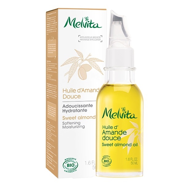 Melvita Olio di Mandorle Dolci Biologico 50 ml - Idratante, Ammorbidente e Lenitivo per Pelle Irritata e Secca