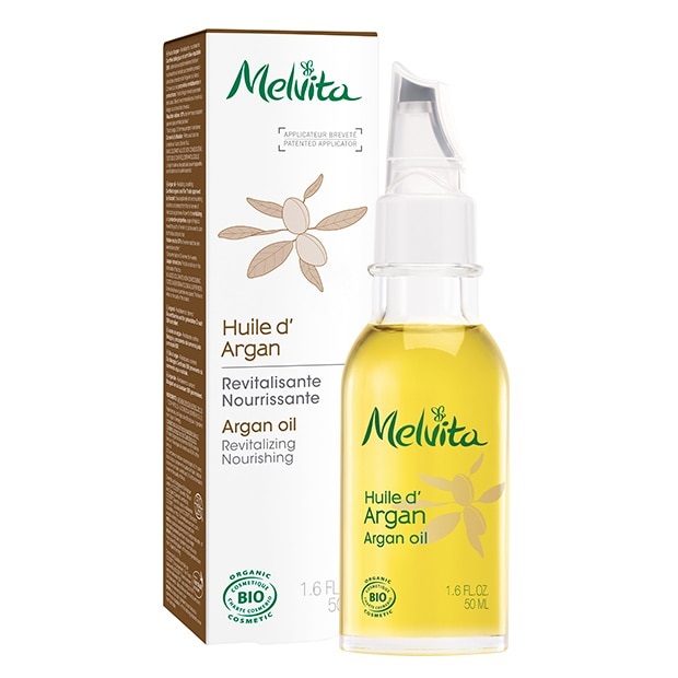 Melvita Olio di Argan Biologico 50ml - Nutriente, Riparatore e Protettivo per Viso, Corpo e Capelli