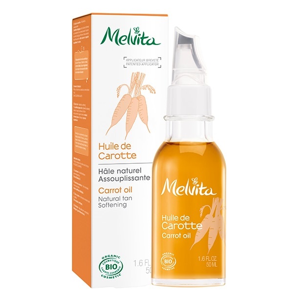 Melvita Olio di Carota Bio 50ml - Trattamento Nutriente per Viso e Corpo, Certificato Biologico