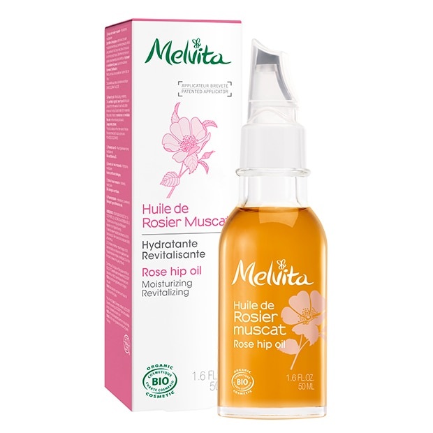 Melvita Olio di Rosa Mosqueta Bio 50ml - Idratante, Nutriente e Rigenerante per Tutti i Tipi di Pelle
