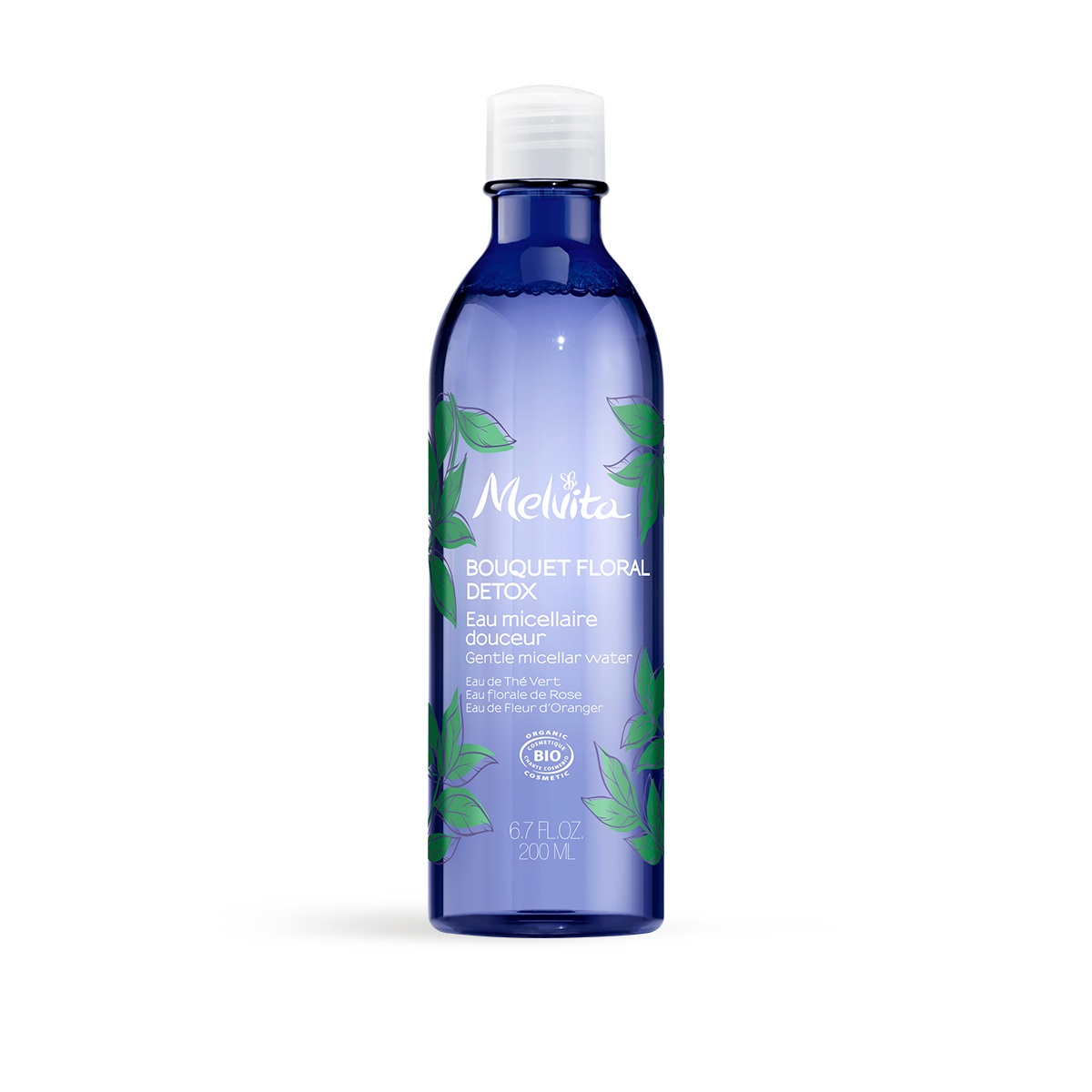 Melvita Bouquet Floral Acqua Micellare Detox 200ml - Struccante Delicato, 99% Naturale, Biologico, Vegan, Idratante e Purificante