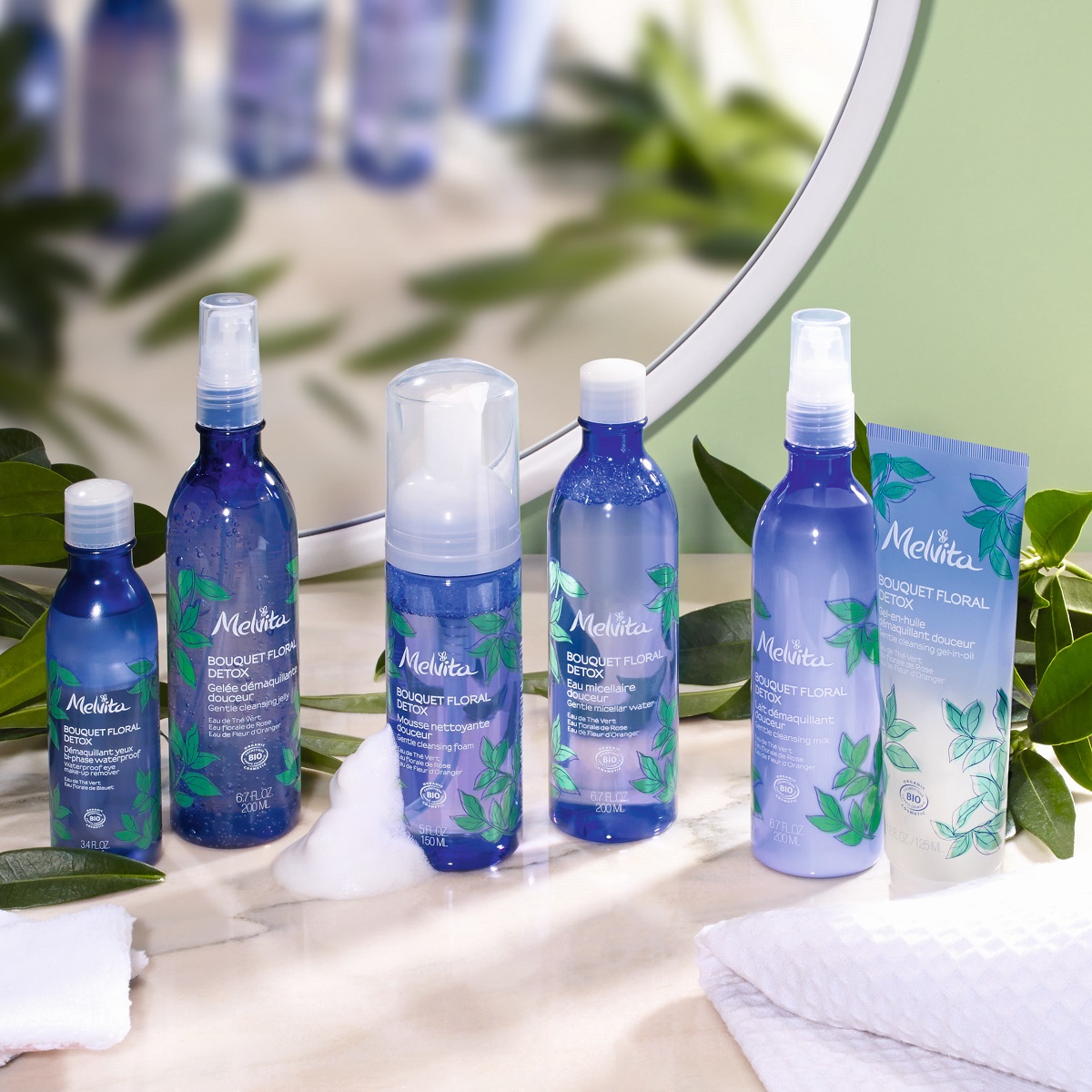 Melvita Bouquet Floral Acqua Micellare Detox 200ml - Struccante Delicato, 99% Naturale, Biologico, Vegan, Idratante e Purificante