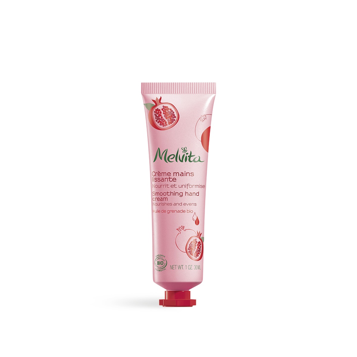 Melvita Crema Mani Levigante 30ml - Idratante, 99% Naturale, Certificata Biologica, Formula Vegana, Made in France