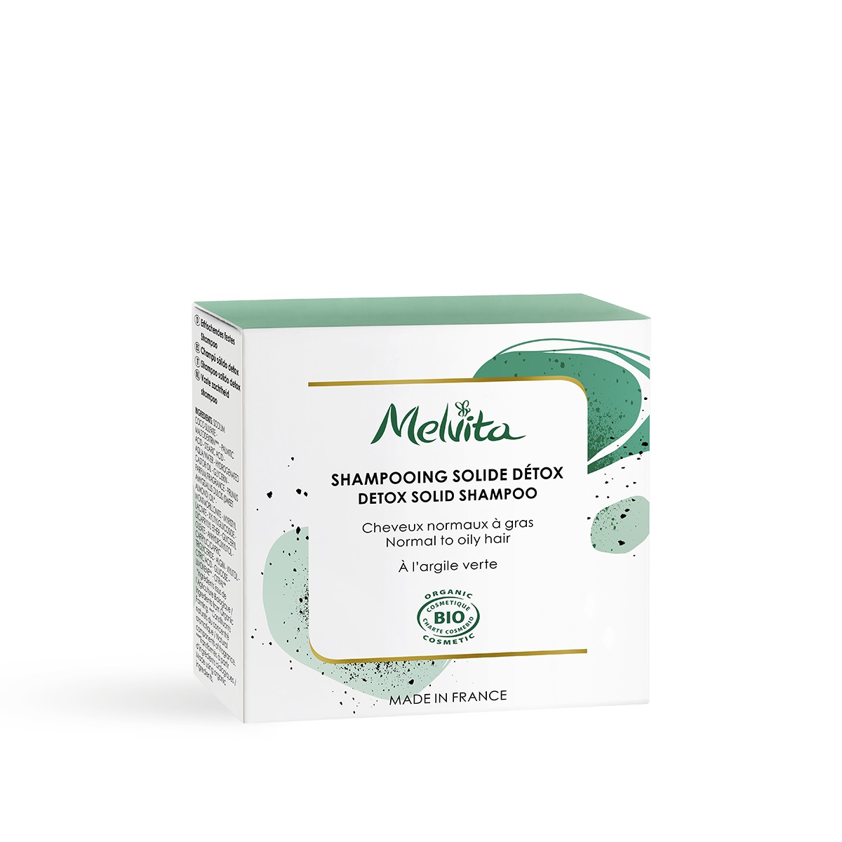 MELVITA Shampoo Solido Detox 55g - Biologico, Vegano e Biodegradabile