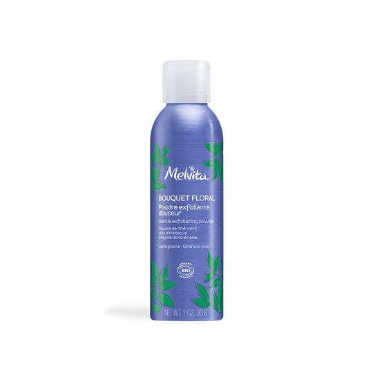 Melvita Polvere Esfoliante Delicata 30g - Formula Schiuma di Polvere, Illumina e Affina la Pelle, Adatta a Tutti i Tipi di Pelle