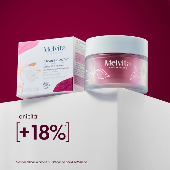 Melvita Crema Viso Rassodante e Lifting con Argan Biologico - Trattamento Intensivo Anti-invecchiamento, 50 ml