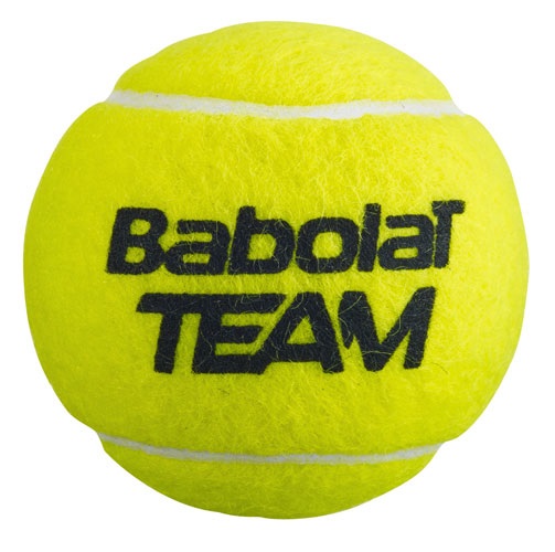 Babolat Team X 4 Pallina da tennis depressurizzata - 4 pezzi, Giallo, Unisex, Alta Durata e Comfort