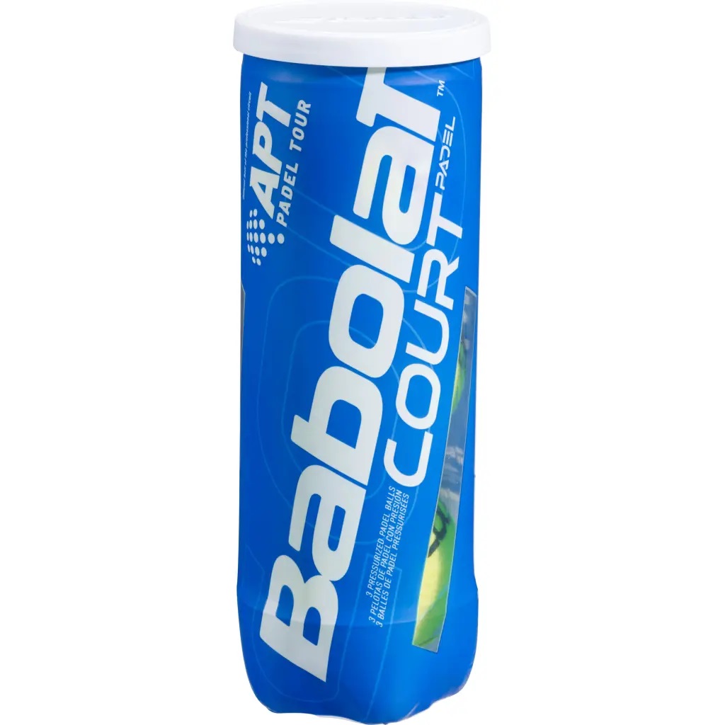 Babolat Court Padel X3 - Palline da Padel, 3 pz, Approvate FIP, Eccellente Durata e Reattività
