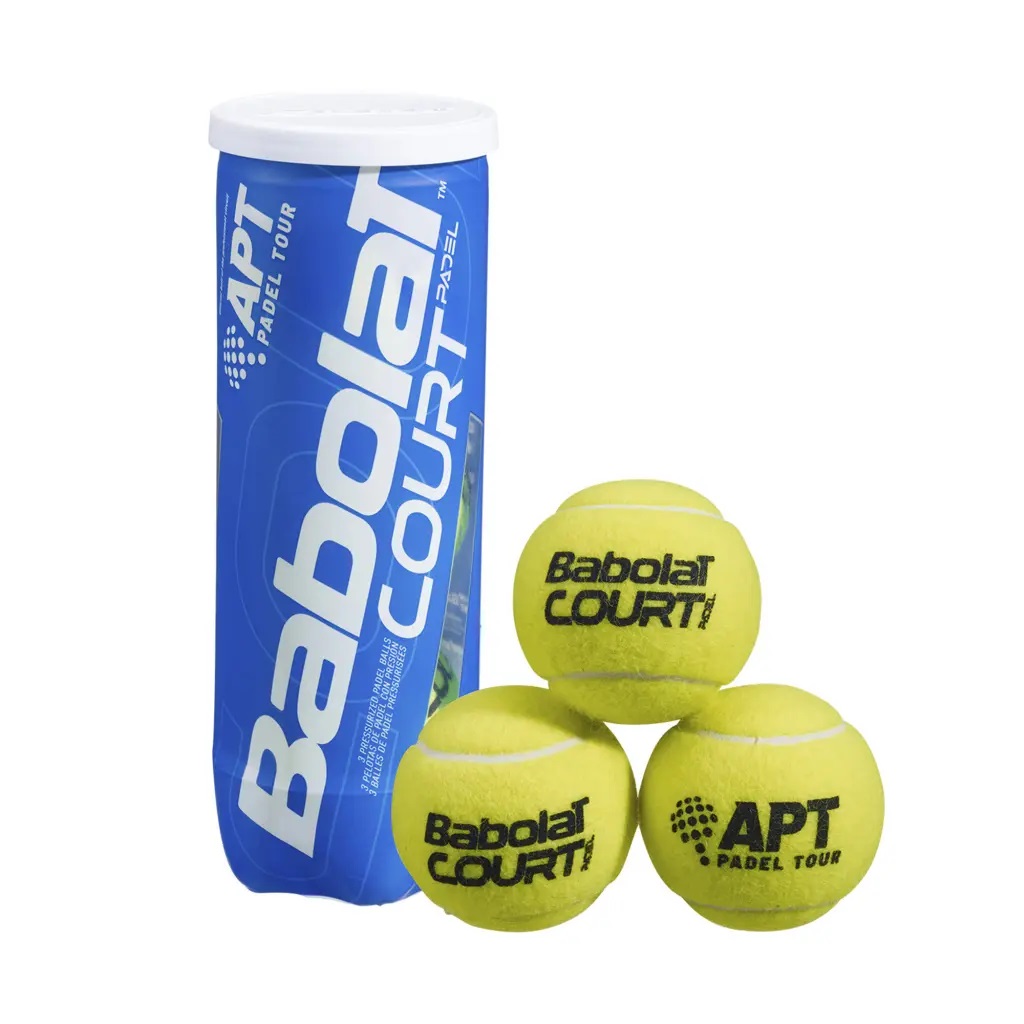 Babolat Court Padel X3 - Palline da Padel, 3 pz, Approvate FIP, Eccellente Durata e Reattività