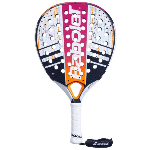 Babolat Dyna Energy 2023 - Racchetta da Padel Donna, Carbonio, 330g, Manovrabilità Superiore, Bianco e Rosa