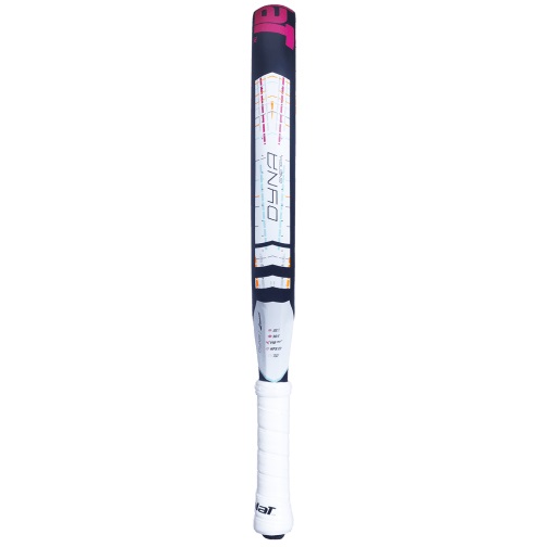Babolat Dyna Energy 2023 - Racchetta da Padel Donna, Carbonio, 330g, Manovrabilità Superiore, Bianco e Rosa