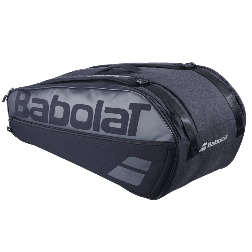 Babolat Borsa Da Racchetta Court L - Poliestere Riciclato, Fino a 9 Racchette, Idrorepellente e Ultra Resistente