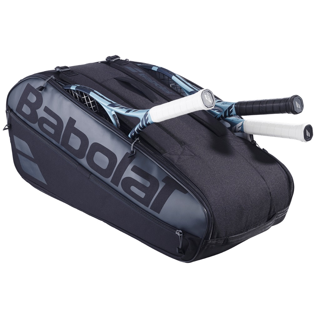 Babolat Borsa Da Racchetta Court L - Poliestere Riciclato, Fino a 9 Racchette, Idrorepellente e Ultra Resistente