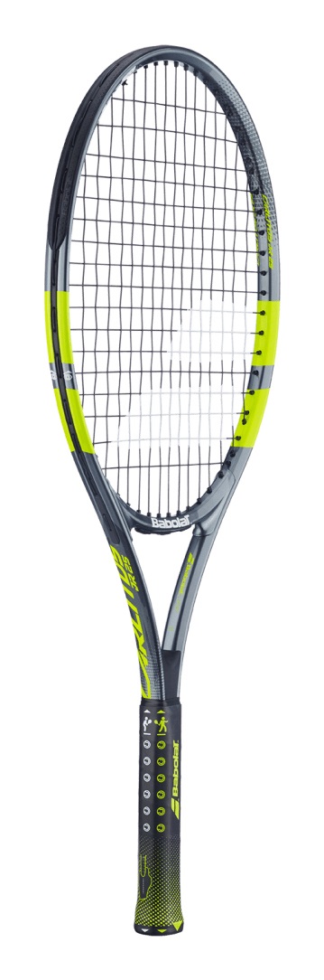 Babolat Carlitos Junior 25 - Racchetta da tennis per bambini ispirata a Carlos Alcaraz con testa da 645 cm²
