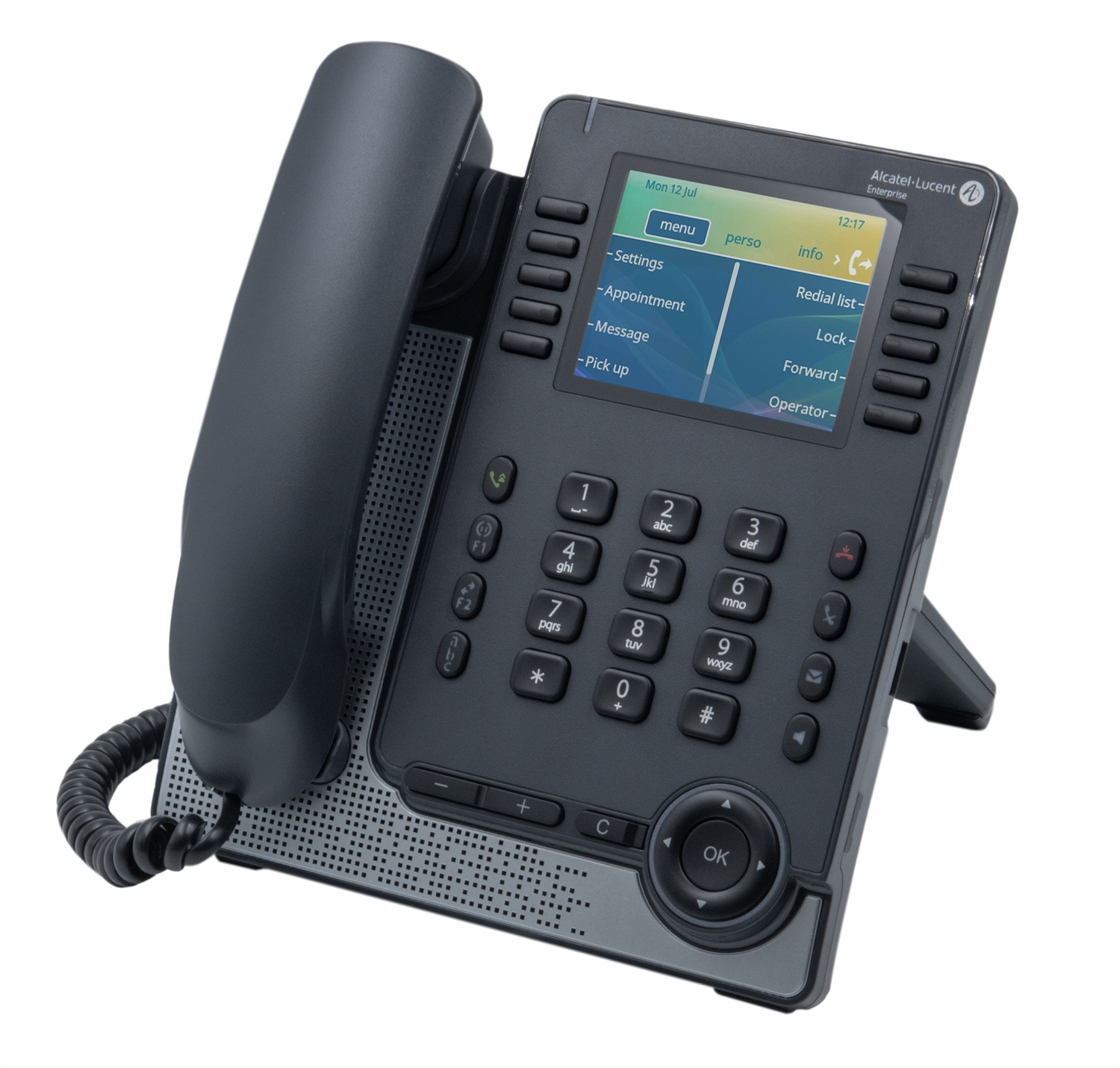 Alcatel ALE-30H Telefono Desk Hybrid Digital-IP con Display a Colori e Audio HD