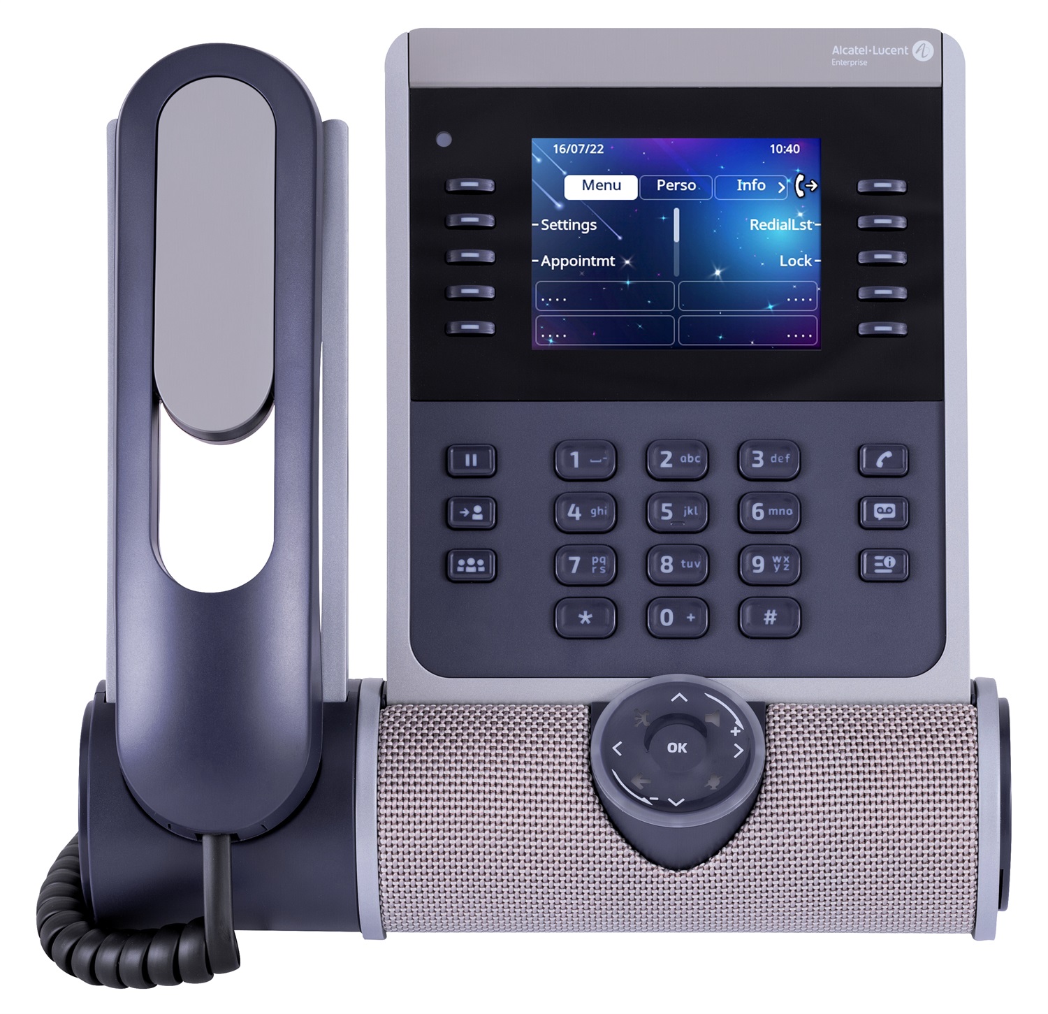 Alcatel-Lucent ALE-300 Telefono IP Blu LCD DUAL GIGABIT con Cordless Handset e 2 USB-C