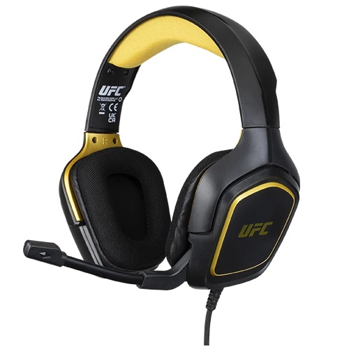 Konix UFC Cuffie Gaming Cablate con Microfono - Compatibili con PS4, PS5, Switch, Xbox One e Series X|S - Cavo da 1,5 m e Jack da 3,5 mm
