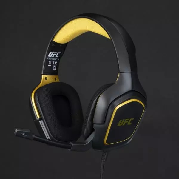 Konix UFC Cuffie Gaming Cablate con Microfono - Compatibili con PS4, PS5, Switch, Xbox One e Series X|S - Cavo da 1,5 m e Jack da 3,5 mm