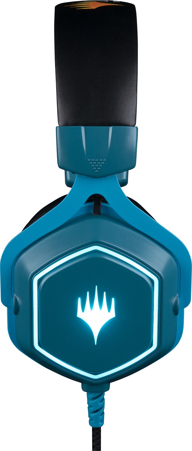 Konix Magic The Gathering - Cuffie da gioco con microfono rimovibile, altoparlanti da 50 mm, cavo USB 2 m e retroilluminazione blu