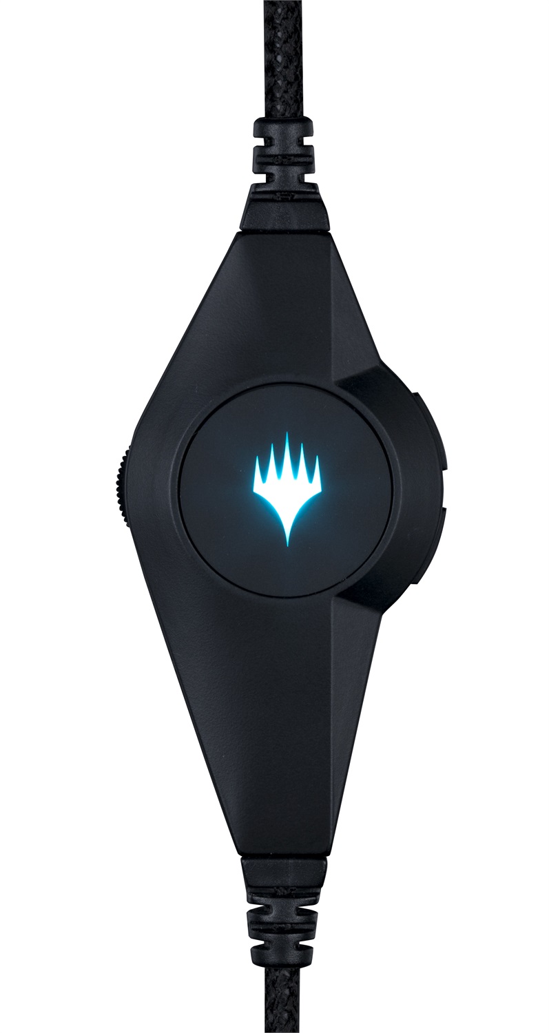 Konix Magic The Gathering - Cuffie da gioco con microfono rimovibile, altoparlanti da 50 mm, cavo USB 2 m e retroilluminazione blu
