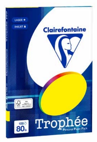 Clairefontaine Trophée - Mini Resma di carta Verde A4, 100 fogli, 80 g/m²