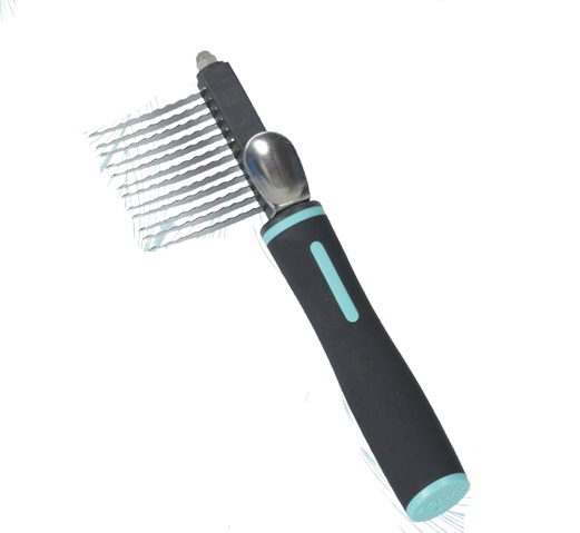 ZOLUX ANAH Pettine Districante per Cani con 12 Lame in Acciaio Inox - Rimuove Grovigli in Sicurezza