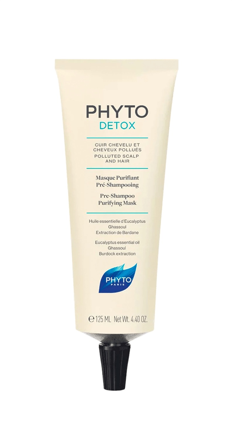PHYTO Phytodetox Maschera Purificante Pre-Shampoo 125ml - Purifica e Detossina i Capelli e il Cuoio Capelluto