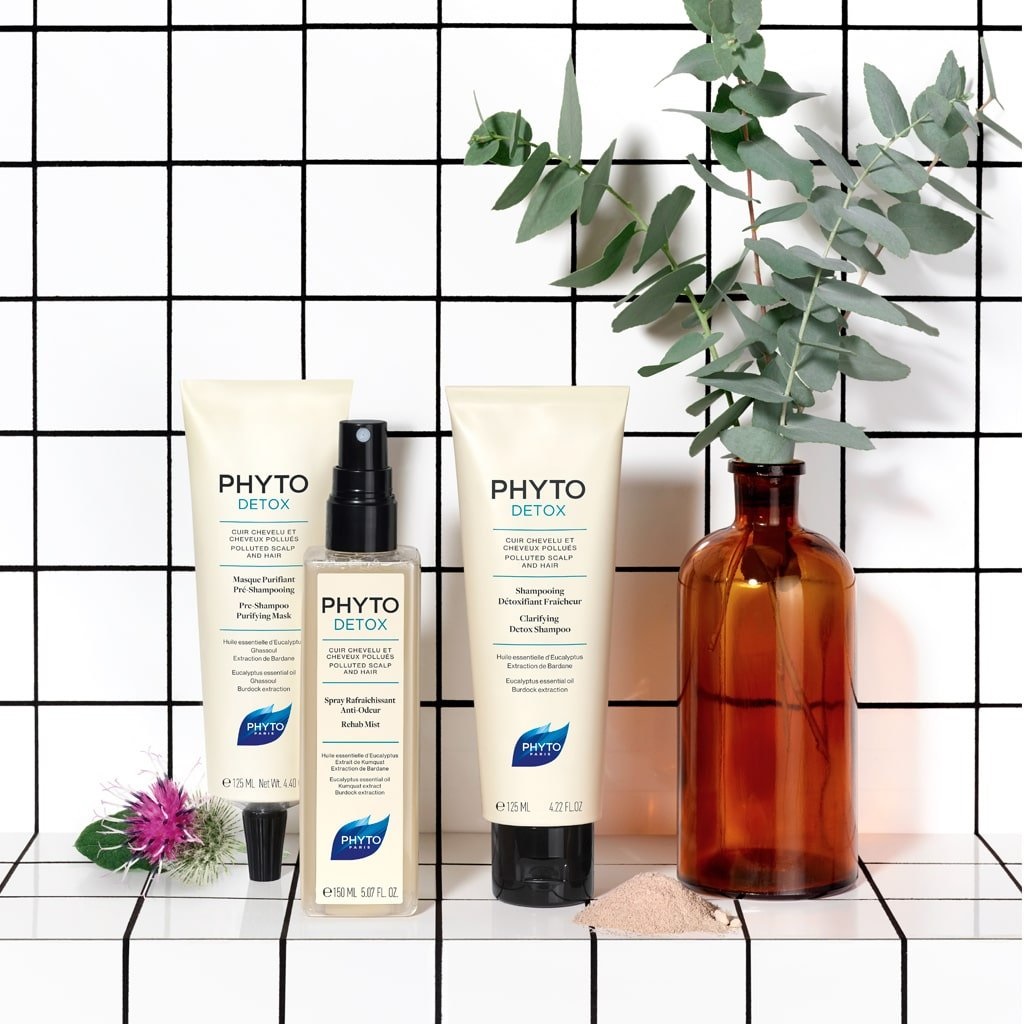 PHYTO Phytodetox Maschera Purificante Pre-Shampoo 125ml - Purifica e Detossina i Capelli e il Cuoio Capelluto