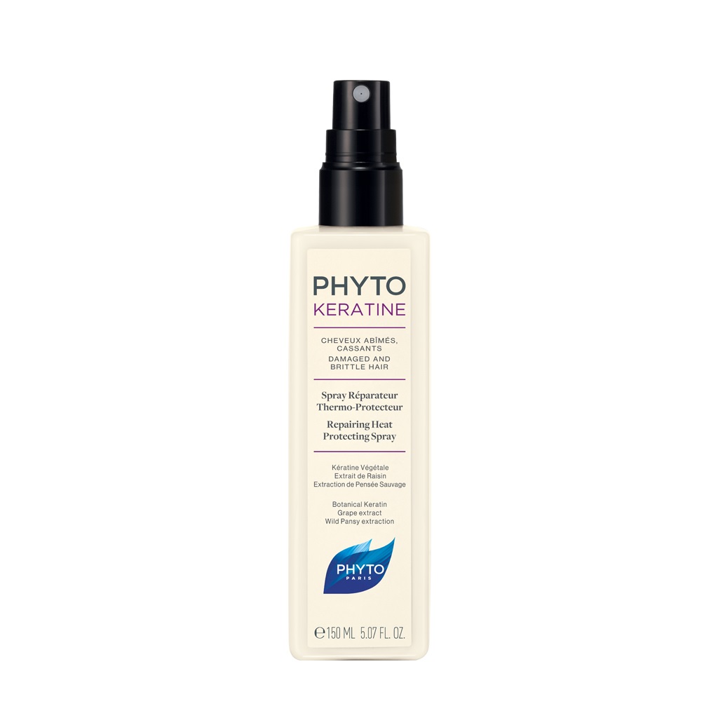 PHYTO Phytokératine Spray Riparatore Termoprotettivo 150ml per Capelli Rovinati e Fragili