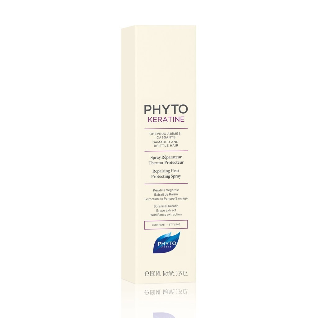 PHYTO Phytokératine Spray Riparatore Termoprotettivo 150ml per Capelli Rovinati e Fragili