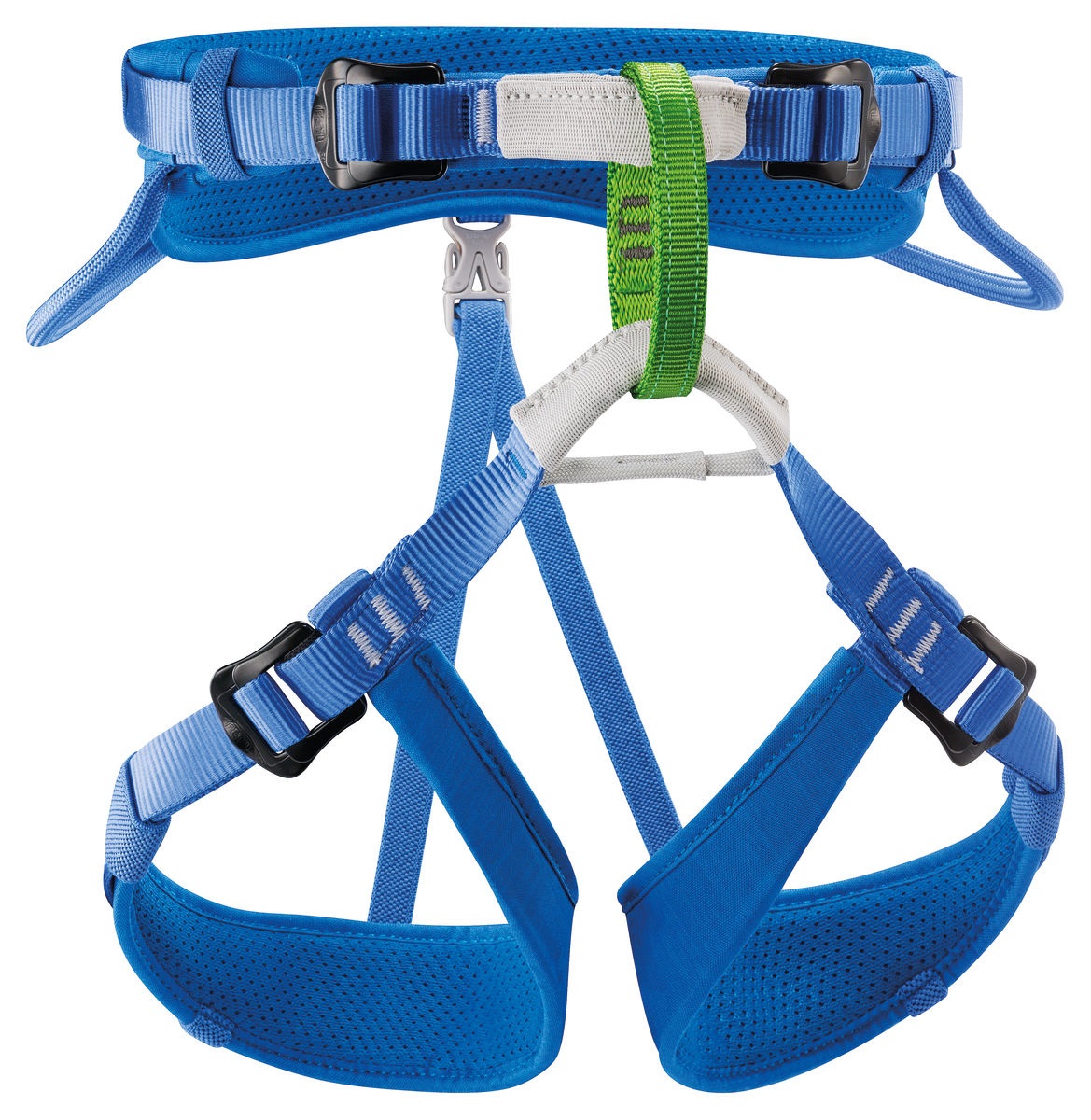 Petzl Macchu Imbracatura per Arrampicata Bambini - Blu, Taglia Unica, Max 40kg, Regolabile