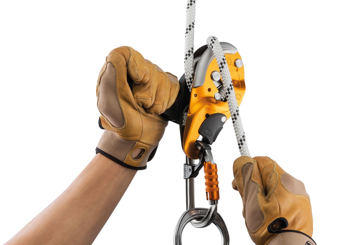 Petzl I'D S - Discensore autofrenante con funzione antipanico per lavori in quota e accesso difficile