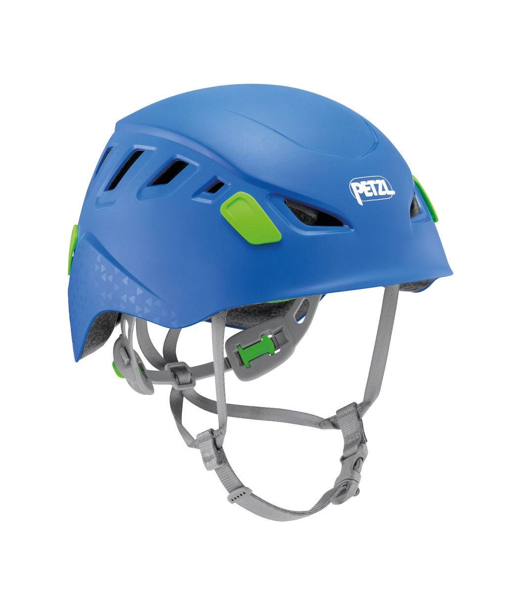 Petzl PICCHU Casco Blu Unisex per Bambini - Taglia Unica, Certificato per Arrampicata e Ciclismo, Leggero e Resistente