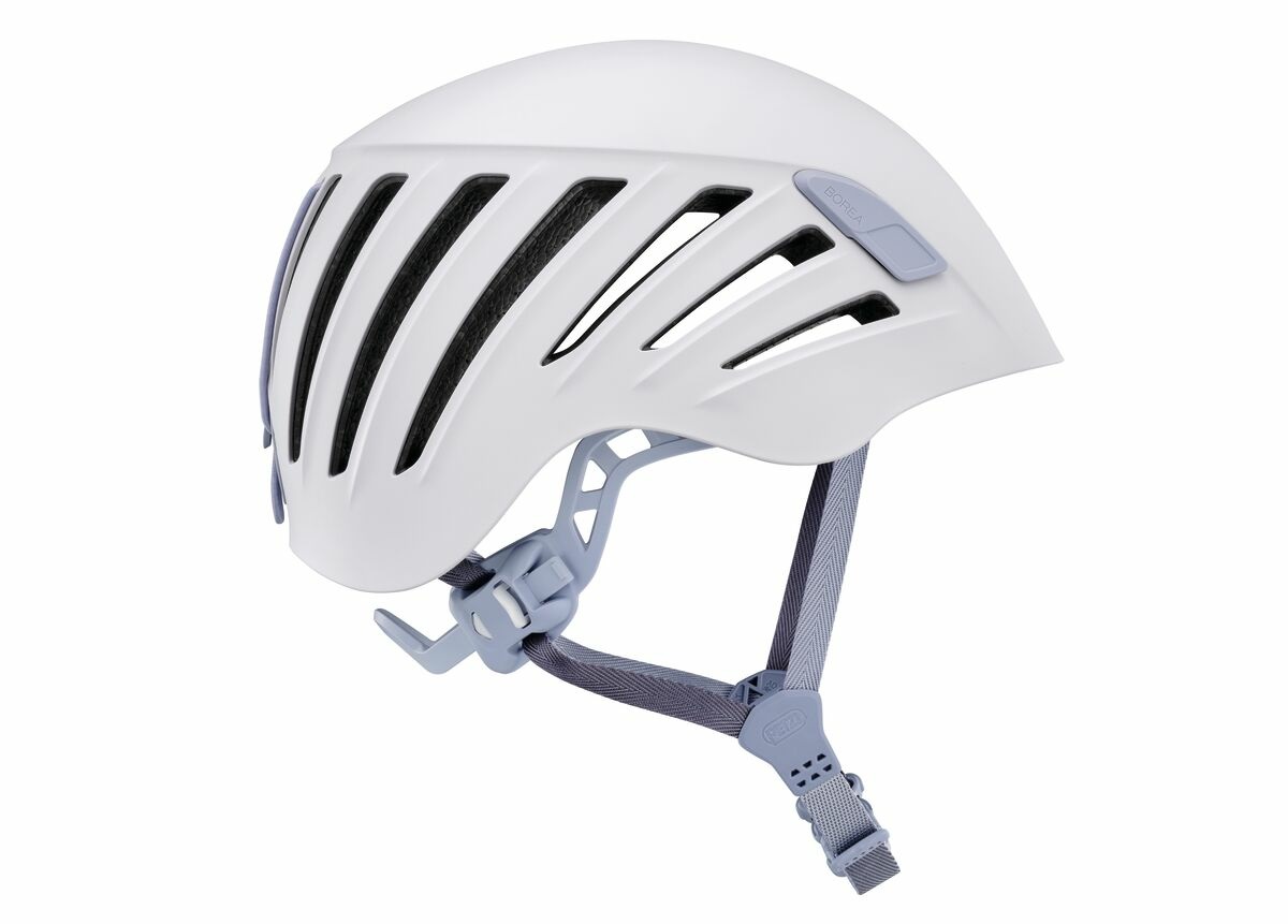 Petzl Borea Casco da Arrampicata Donna, Lilac White, Taglia 52-58 cm, Costruzione Ibrida con Guscio Esterno in ABS