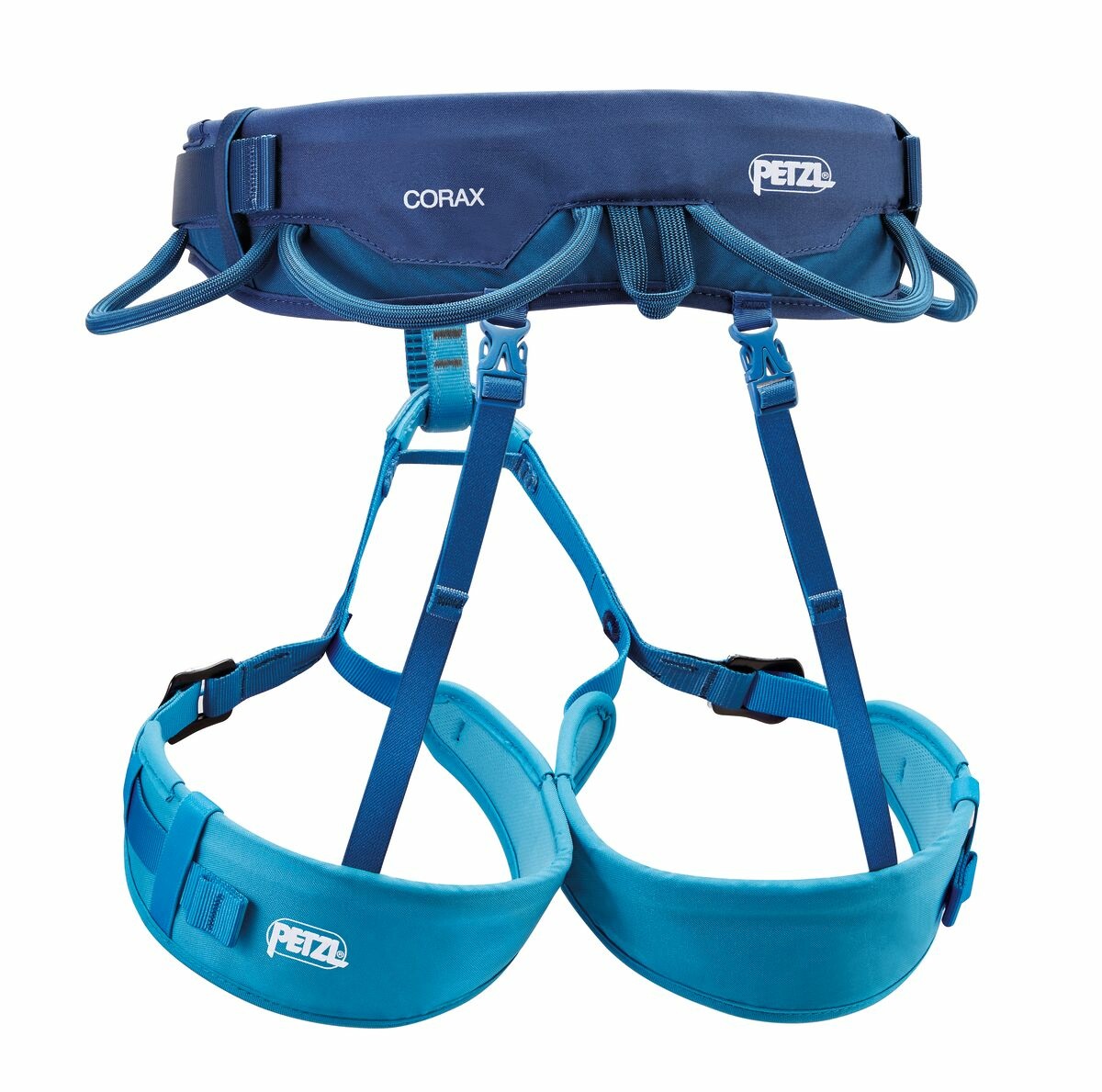 Petzl Corax - Imbracatura Polivalente per Arrampicata, Alpinismo e Via Ferrata, Regolabile, Confortevole, Disponibile in Blu, Grigio e Rosso Scuro