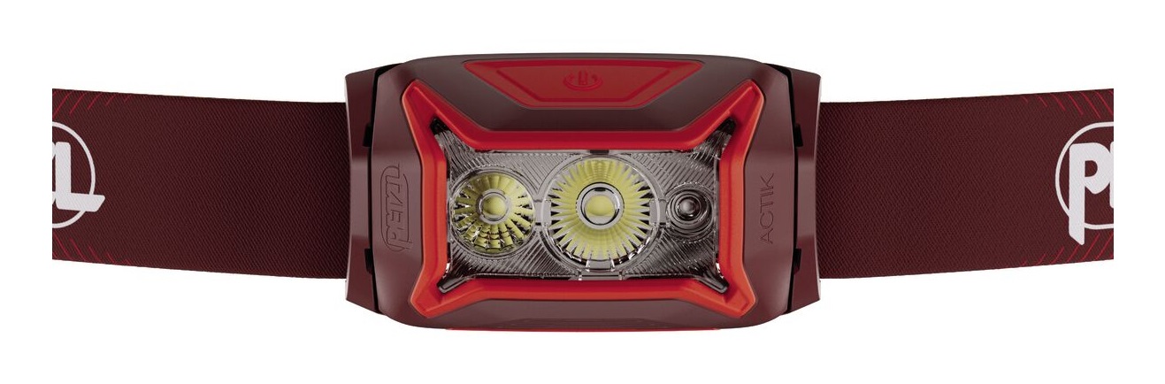 Petzl Actik® Core Blu - Lampada Frontale Ricaricabile 625 Lumen, Leggera (88 g), Illuminazione Bianca e Rossa