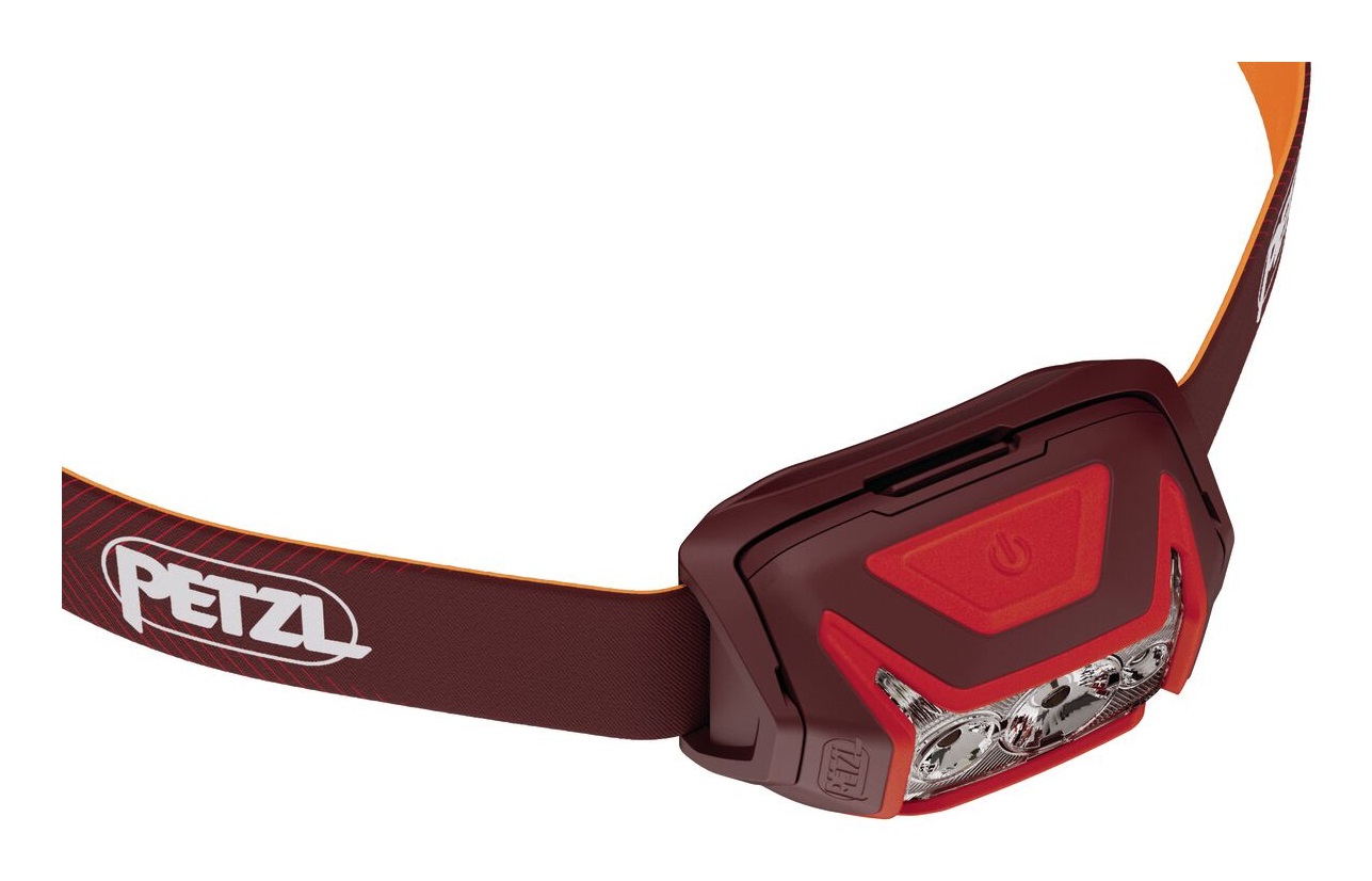 Petzl Actik® Core Blu - Lampada Frontale Ricaricabile 625 Lumen, Leggera (88 g), Illuminazione Bianca e Rossa