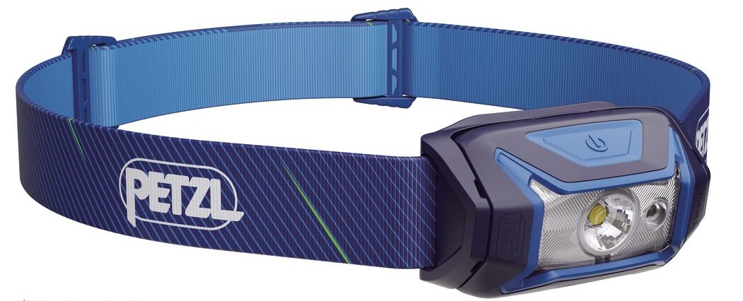 Petzl Tikka Lampada Frontale Blu 350 Lumen - Leggera e Ideale per Escursioni Notturne